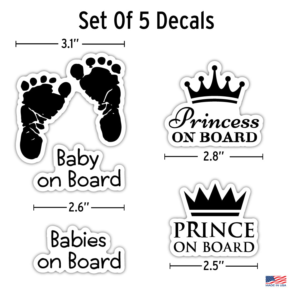 BABY ON BOARD STICKER DECAL MADE IN USA 5.8 X 5.8 Inches Buy 2 - Foto 11