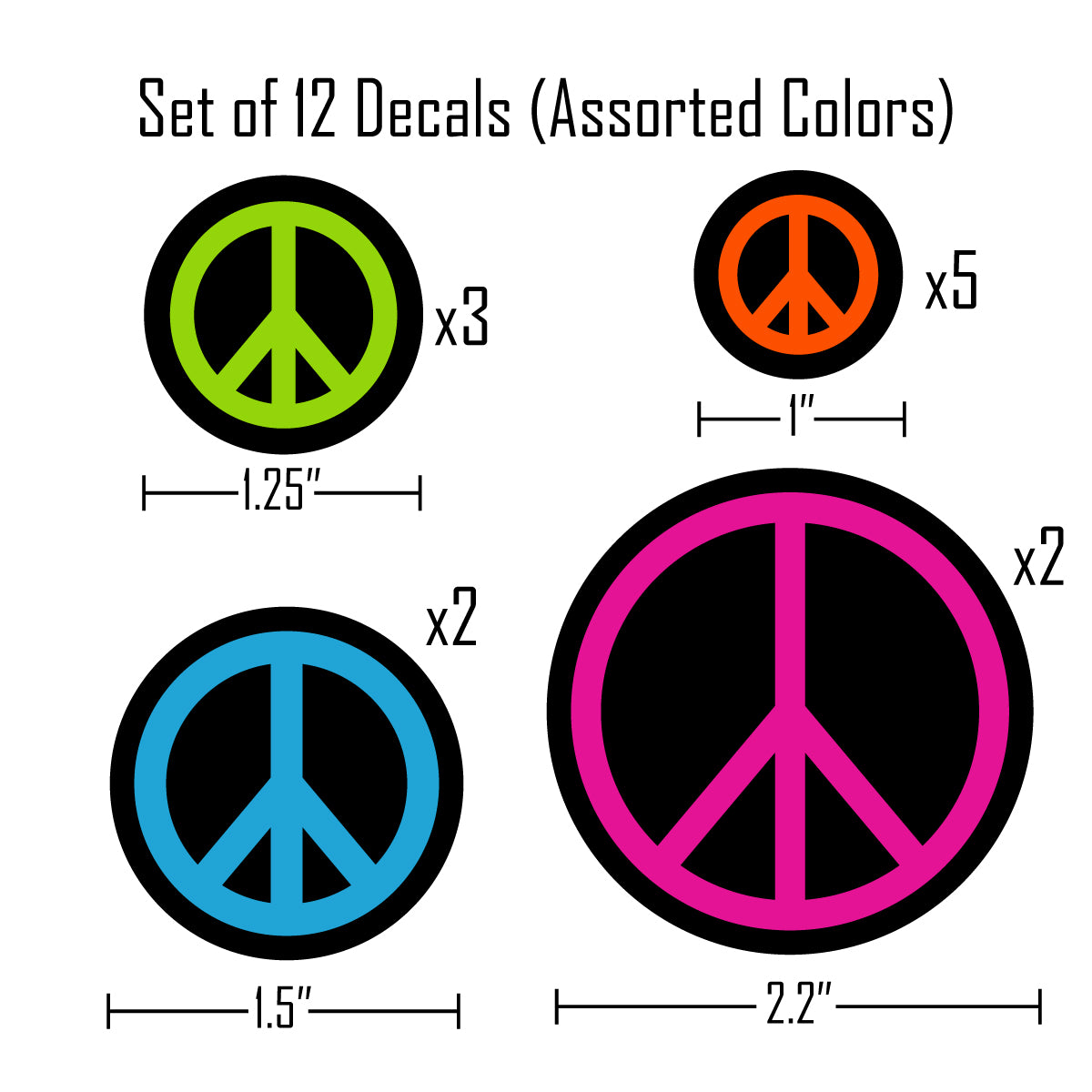 Color Peace Signs