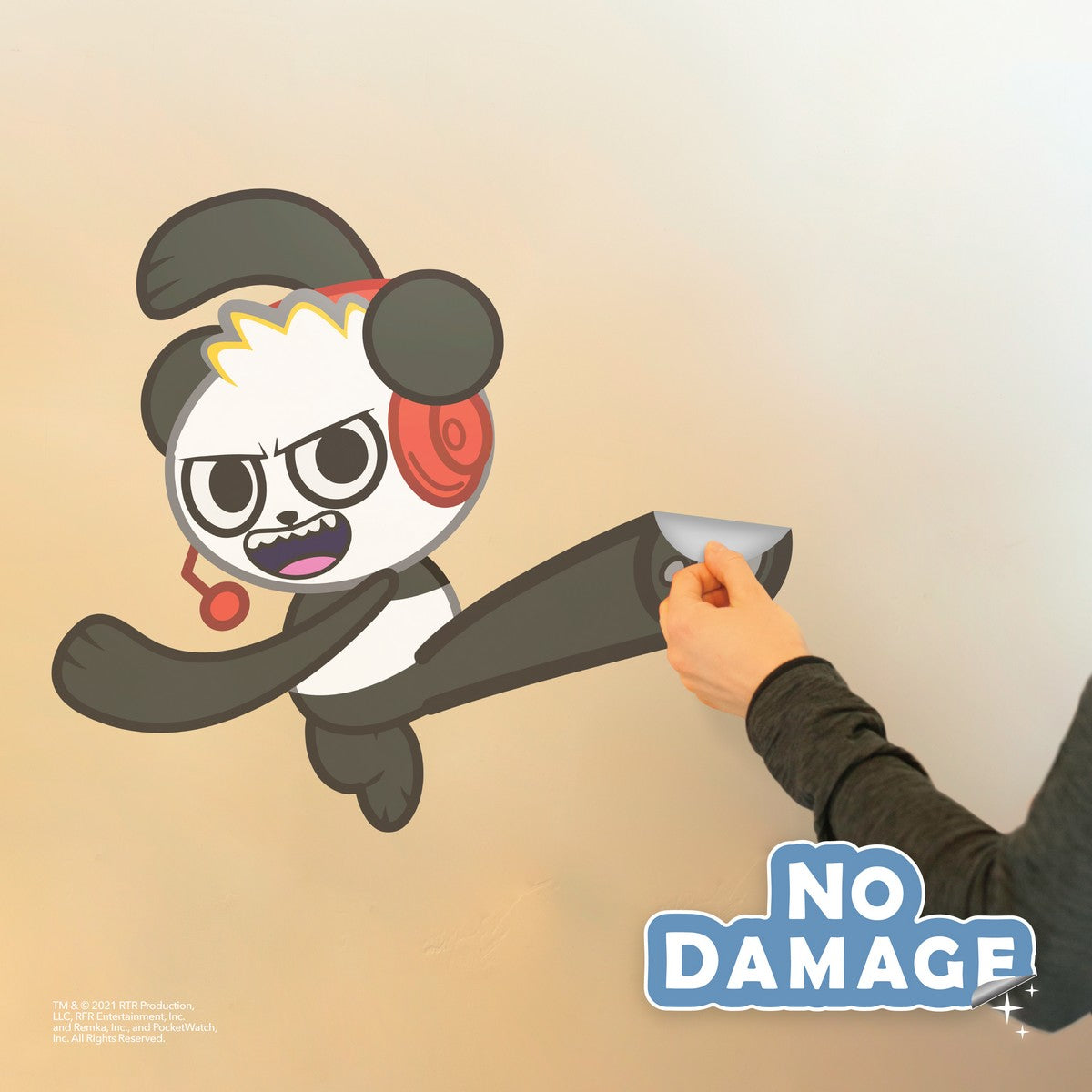Ryan's World Combo Panda Interactive Wall Decal