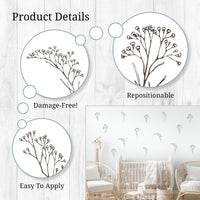 Thumbnail for Floral Stems Wall Decals