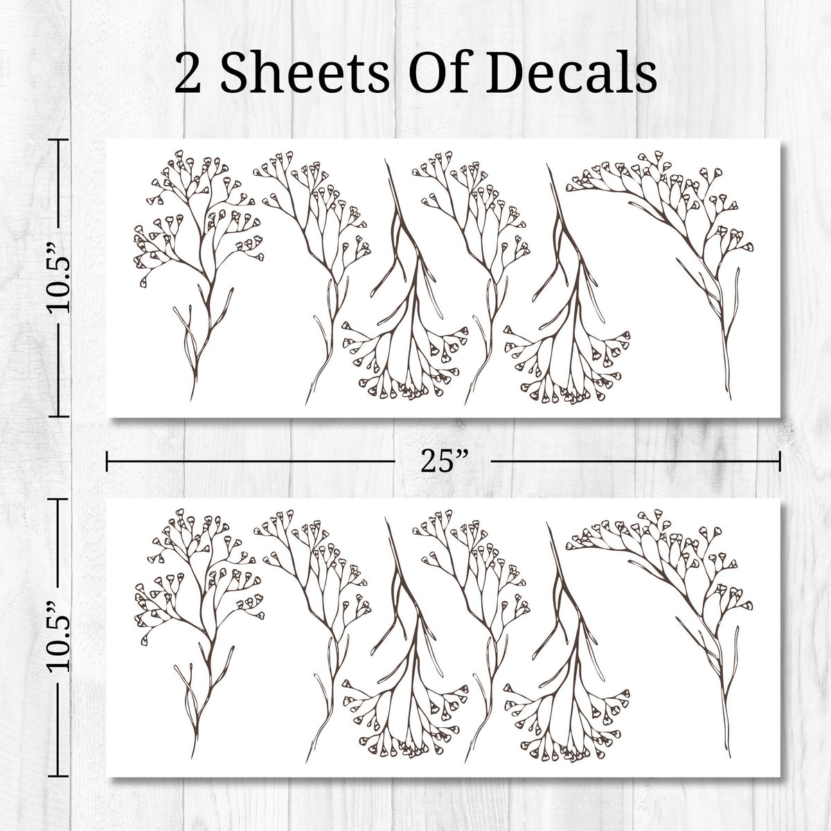 Floral Stems Wall Decals