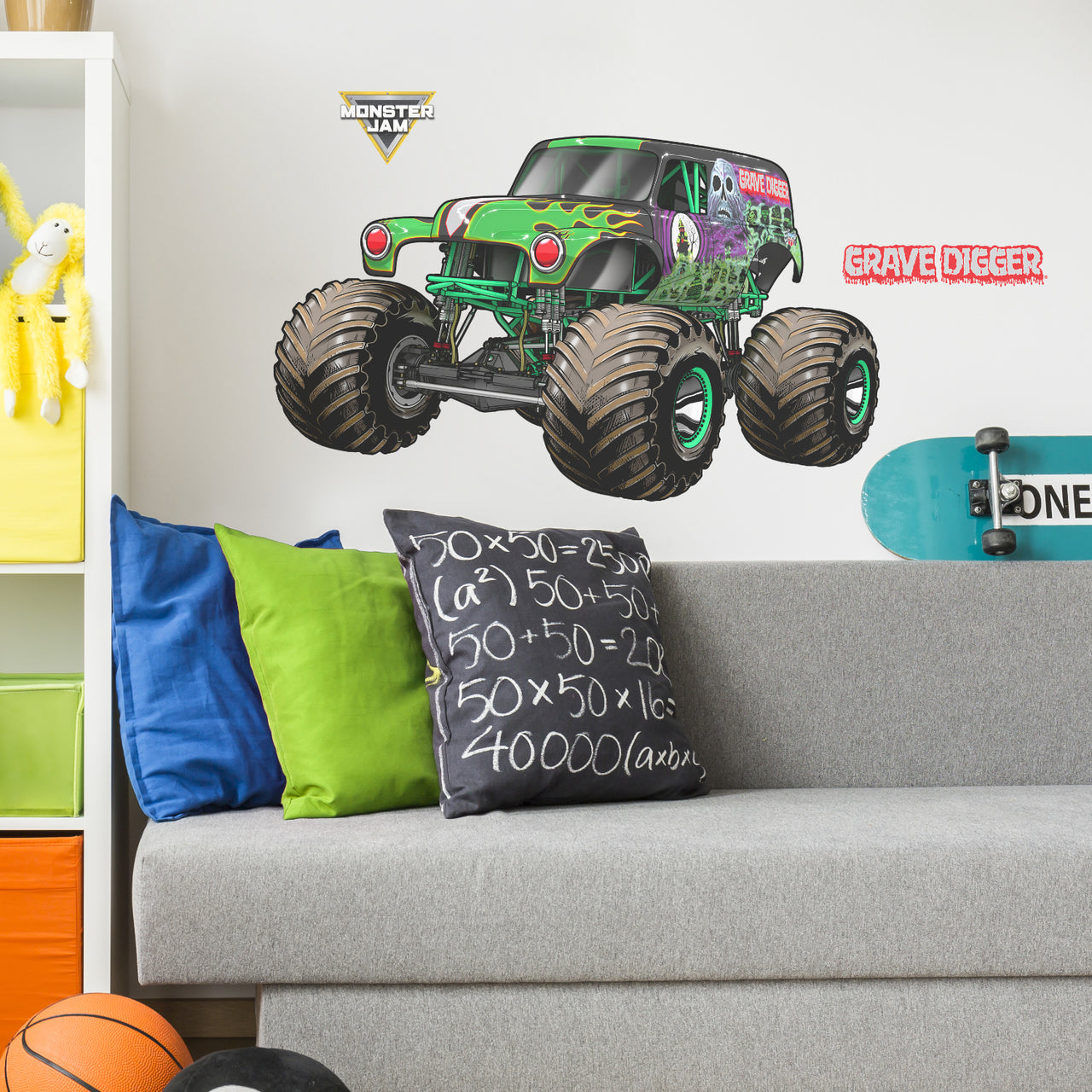 Monster Jam Grave Digger Interactive Wall Decal
