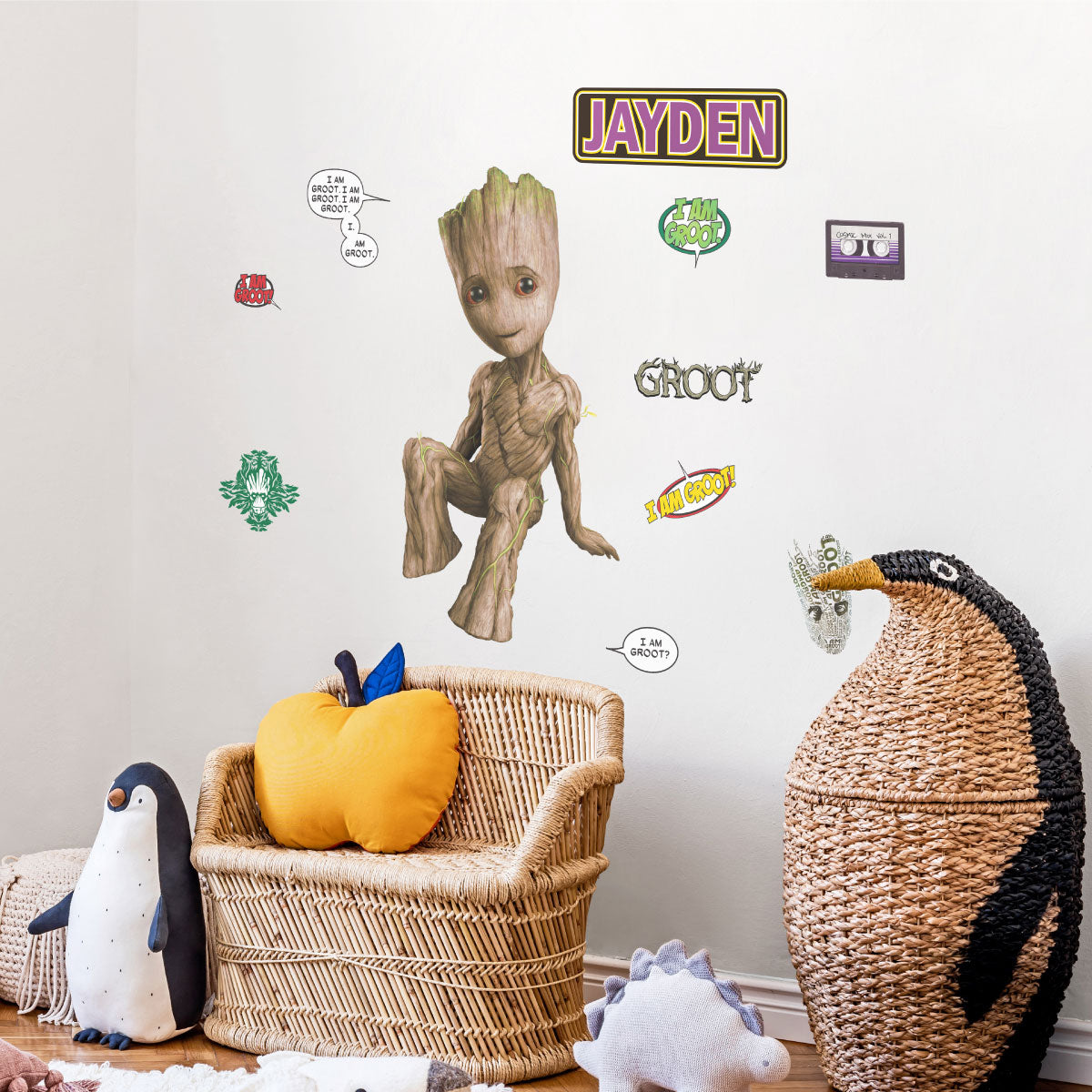 Custom name decal 4" tall wall