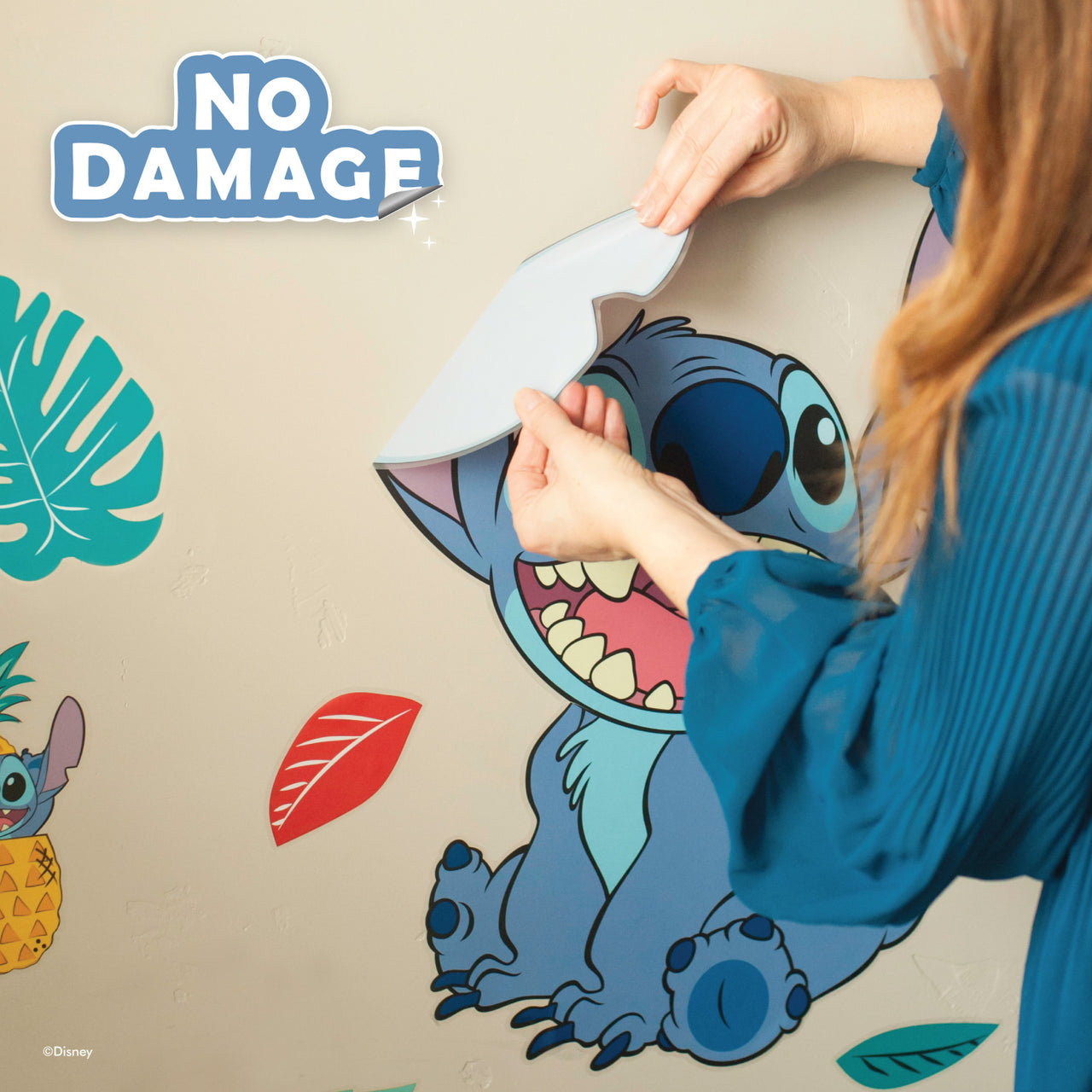  Stitch Wall Decals Realistic Stereoscopic Self