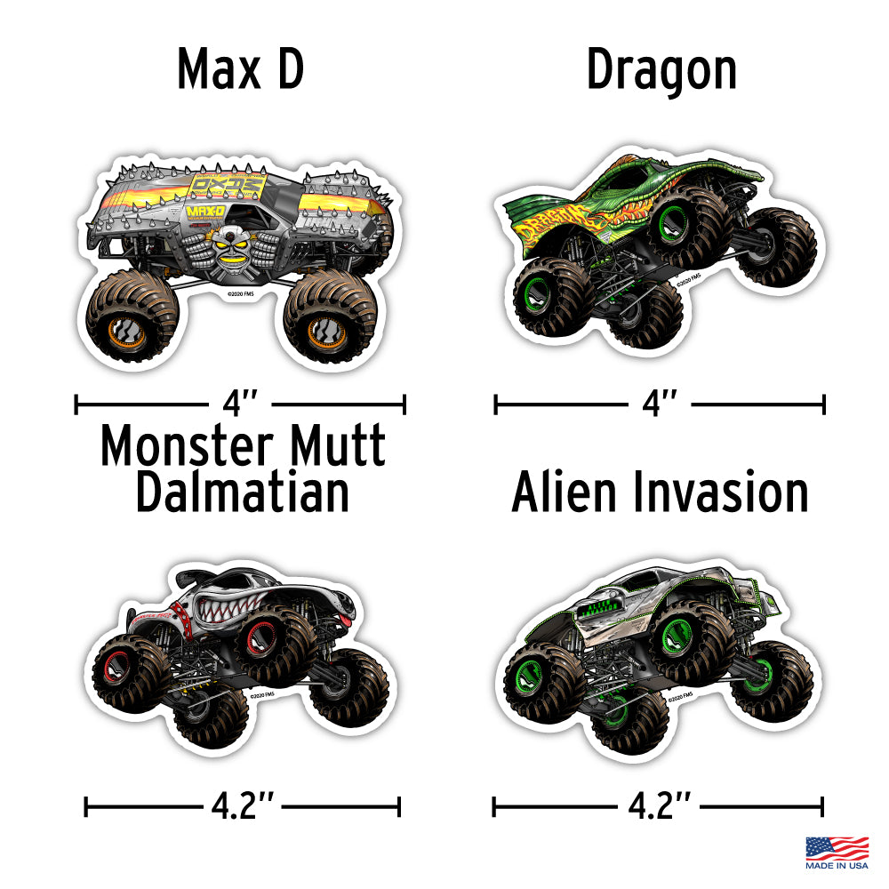 Monster Jam - Pack 4 Monster Trucks