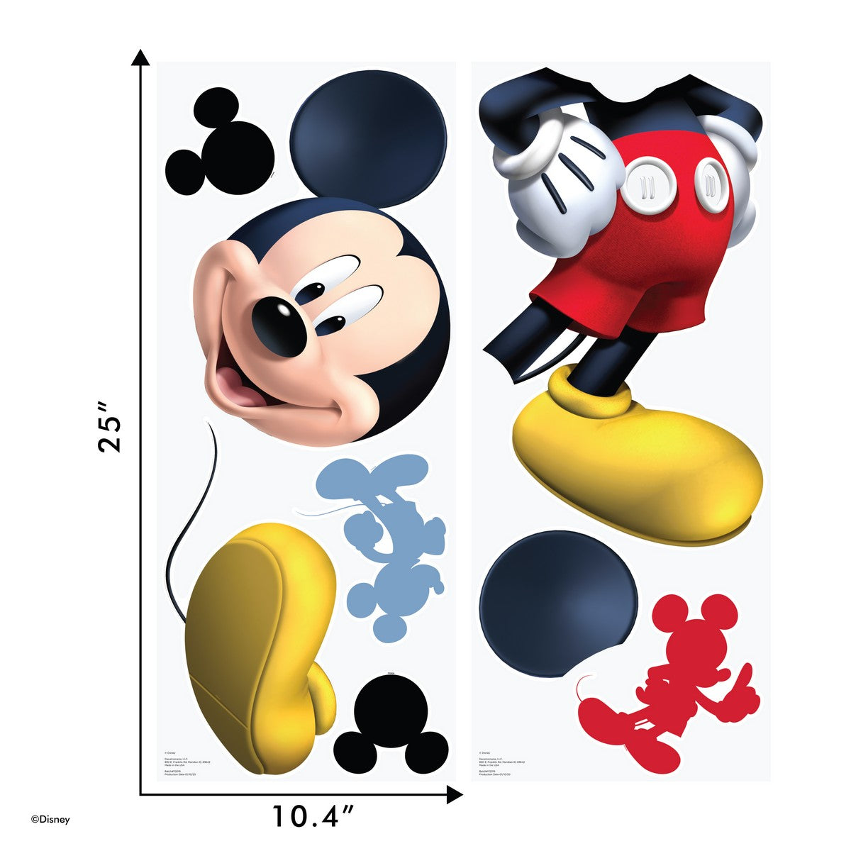 Vinyl and stickers disney mickey mouse and his friends