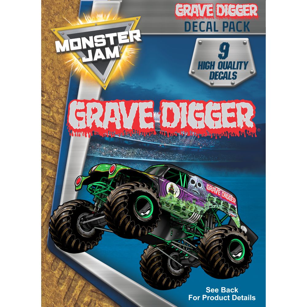 Monster Jam Grave Digger Decal Pack