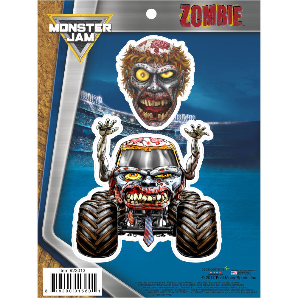 Monster Jam Zombie Truck Decals