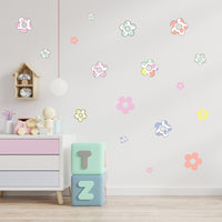 Thumbnail for Pastel Flowers Wall Decals