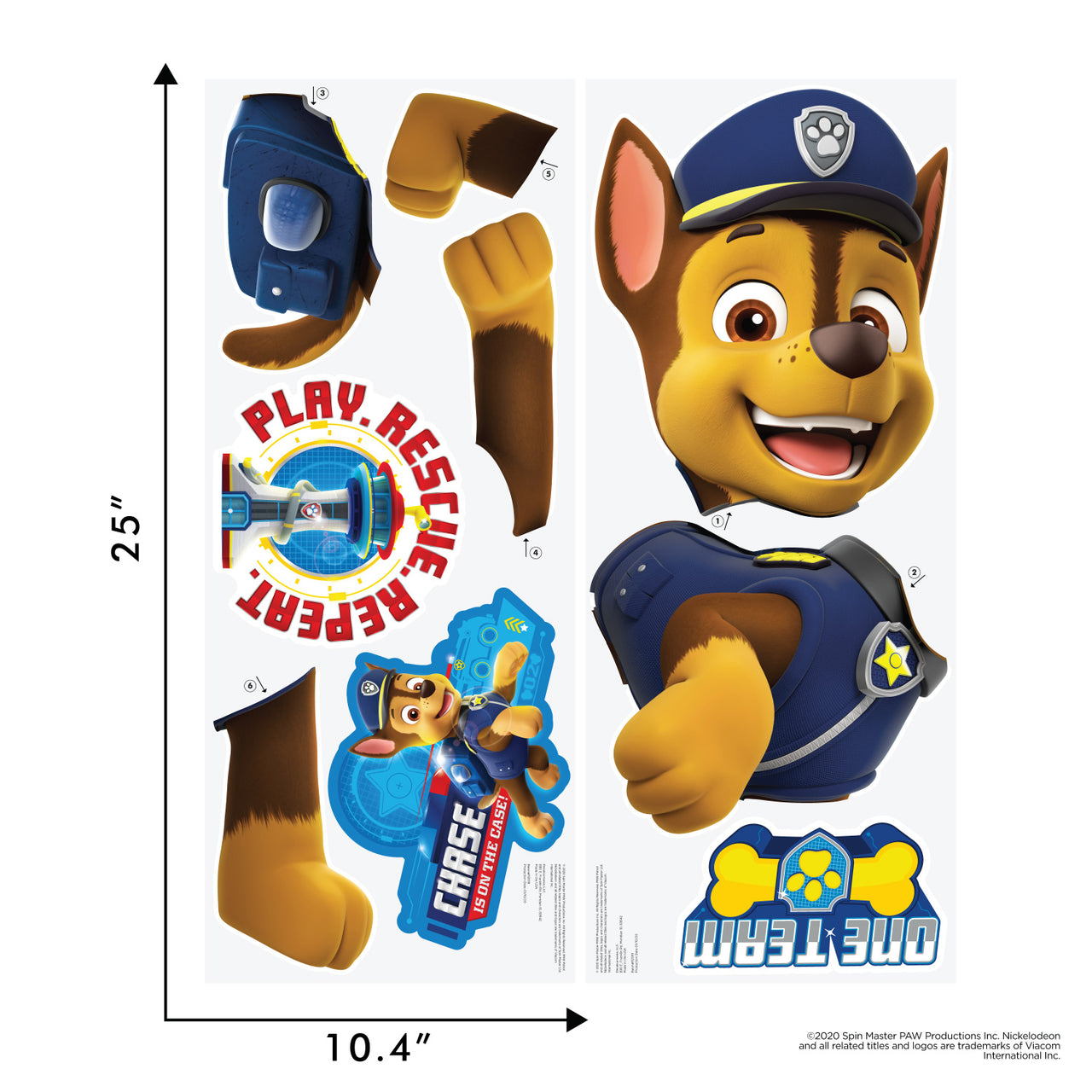 Paw Patrol Chase - new style images | Sticker