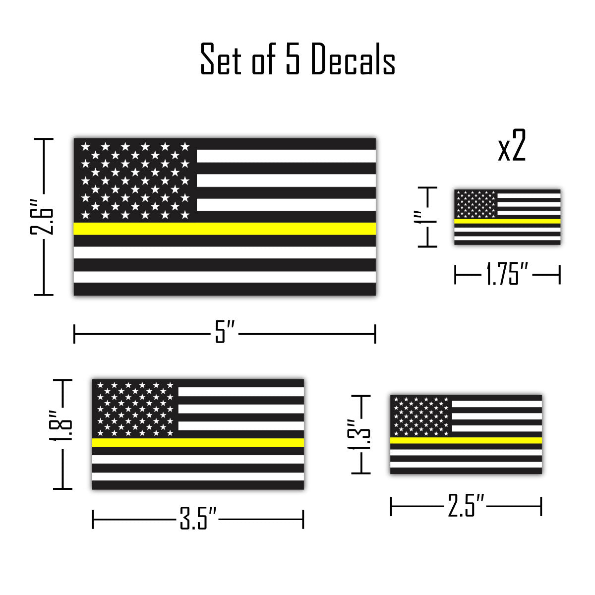 Thin Yellow Line Flags