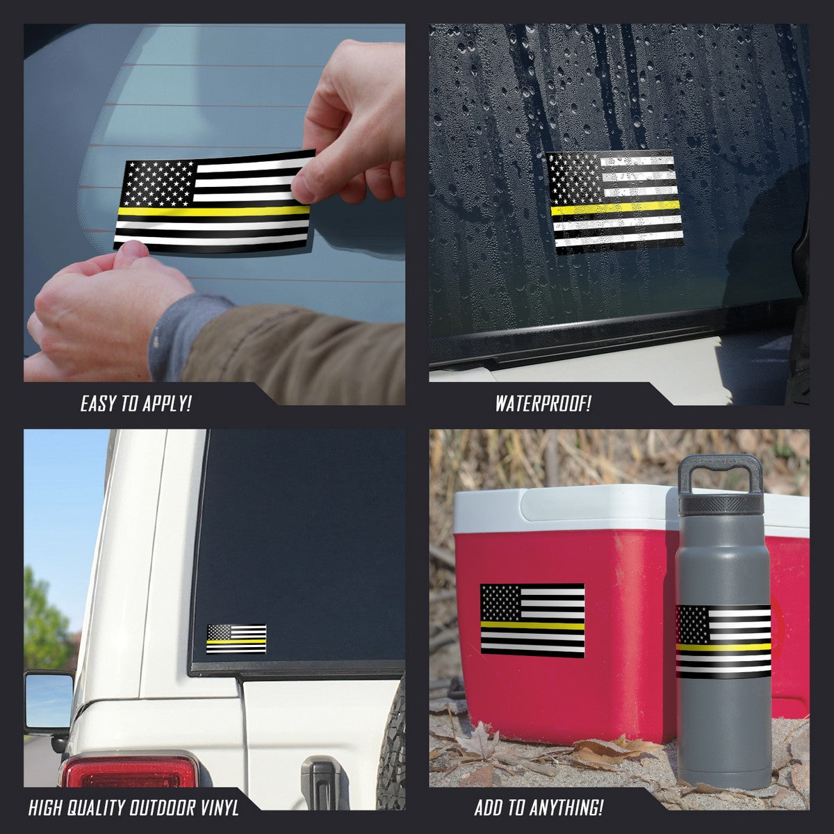 Thin Yellow Line Flags