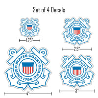 Thumbnail for U.S. Coast Guard Logos 4 Pc